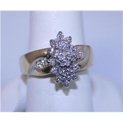 14k Gold Diamond Ring 0.50 ctw 6.8 grams