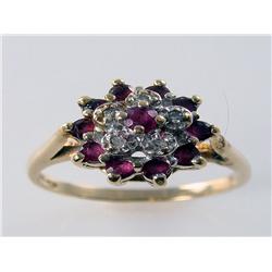 Burmese Ruby & Diamond Ring