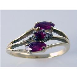 Burmese Ruby Marquise Shape Ring