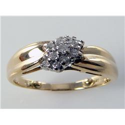 Diamond Cluster Ring Custom Made