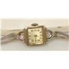 Image 1 : 14k White Gold Ladies Antique Watch w/Diamonds