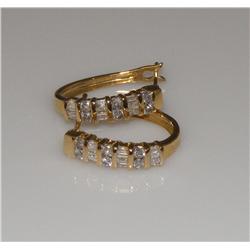 10k Gold Diamond Earrings