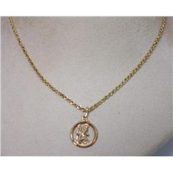 14k Yellow Gold Chain & Pendant 5 grams