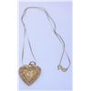 Image 1 : 14k Gold Chain w/ Heart Shaped Pendant
