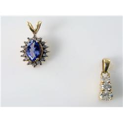 Tanzanite & Diamond Pendants Times the Money