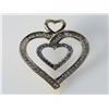 Image 1 : Double Diamond Heart Pendant