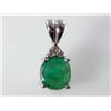 Image 1 : AA Grade Columbian Emerald Pendant