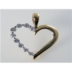Ladies Diamond Heart Shape Pendant