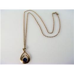 Vintage Necklace 1920s AA Grade Sapphire Center