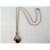 Image 1 : Vintage Necklace 1920s AA Grade Sapphire Center