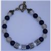 Image 1 : Sterling Beaded Bracelet with Name Duke