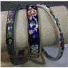 Image 1 : 3 Old  Cloisonne Enamel Bracelets Fine Quality