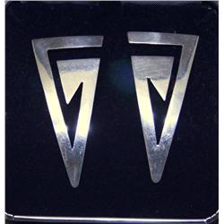 Sterling Art Modern Geometric Earrings .925