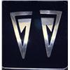 Image 1 : Sterling Art Modern Geometric Earrings .925
