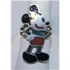 Image 1 : Vintage B" Begay Sterling Mickey Mouse Ring"