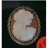 Image 1 : 12k G.F. Conch Shell Carved Cameo  Brooch Pendant