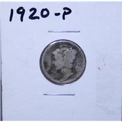 1920-P Mercury Dime