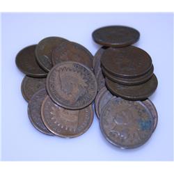 Lot of 20 Indian Head Pennies