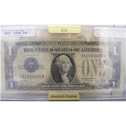 1928-P $1 Silver Certificate Certified  SGS FN