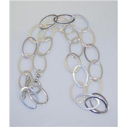Sterling Silver Loop Necklace 20 grams