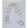 Image 1 : Sterling Silver Loop Necklace 20 grams
