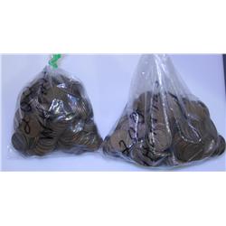 Bag of Approximately 200 Wheat Pennies
