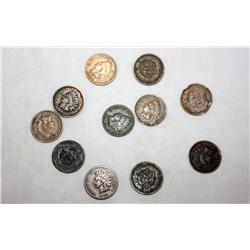 11 Misc. Indian Head Pennies