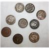 Image 1 : 9 Misc. Indian Head Pennies