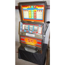 Vintage 5 cent Slot Machine