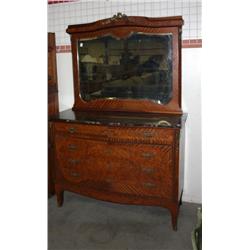 Antique Marble Top Buffet Counter