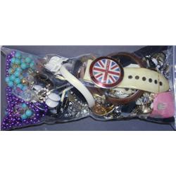 Bag Lot of Costume Jewelry