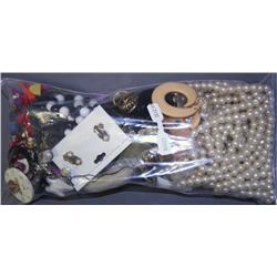 Bag Lot of Costume Jewelry