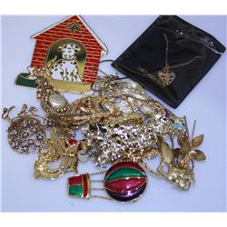 Small Bag Misc. Costume Jewelry & Pins
