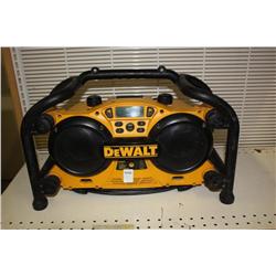 Rugged Built Dewalt Boom Box & Batt. Charger