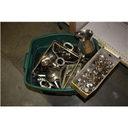Bin Lot Of Silver Plated Items