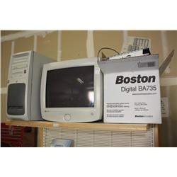 Computer Monitor Keyboard & Cables