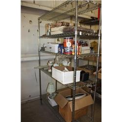 Rack Lot Of Misc Items