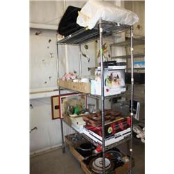 Rack Lot Of Misc Items