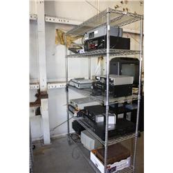 Rack Lot Of Electronics