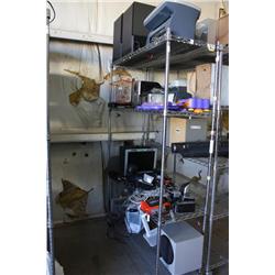 Rack Lot Of Misc electroics