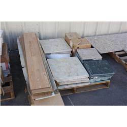 Misc lot of tile & wood