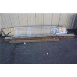 Lot Of Misc Shelving & Wood Beams