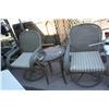 Image 1 : 2 Outdoor Swivil Chairs & Small Table