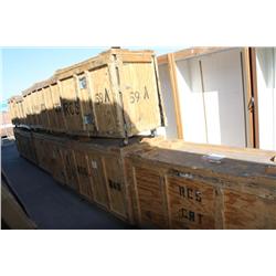Variety Of Sizes Wood Crates On Wheels