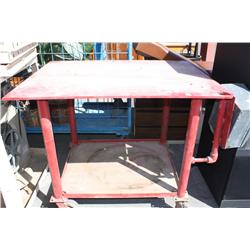 Steel Work Table On Wheels