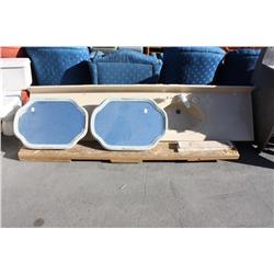 Two mirrors & a kitchen sink