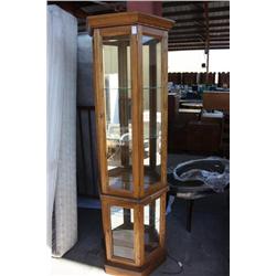 Glass & Mirrored China Cabinet