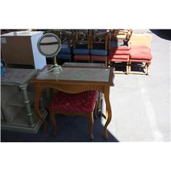 Venetian table with mirror