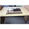 Image 1 : Gold Framed Desk With Glass Top