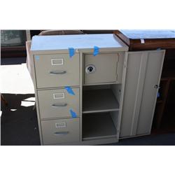 Cabinet, with safe inside